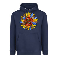 Navy firefighter sunflower Heavyweight Hoodie - HRA Design Shop