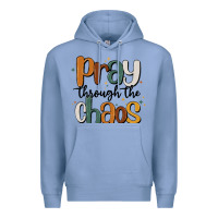 Colony Blue pray throthe chaos Premium Hoodie - MaliasSmallBusiness