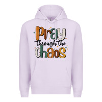 Lilac pray throthe chaos Premium Hoodie - MaliasSmallBusiness