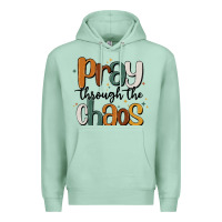 Seafoam pray throthe chaos Premium Hoodie - MaliasSmallBusiness