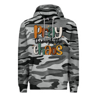 Slate Camo pray throthe chaos Premium Hoodie - MaliasSmallBusiness