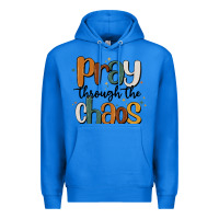 True Royal pray throthe chaos Premium Hoodie - MaliasSmallBusiness