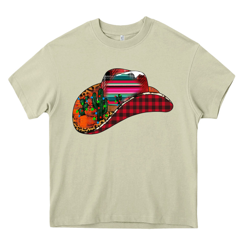 Christmas Cowboy Heavy Core Tee by CowhideDigitalArt | Teevron