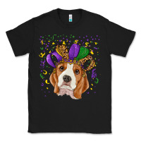 Black mardi gras beagle Classic Tee - RanaPortraitStore