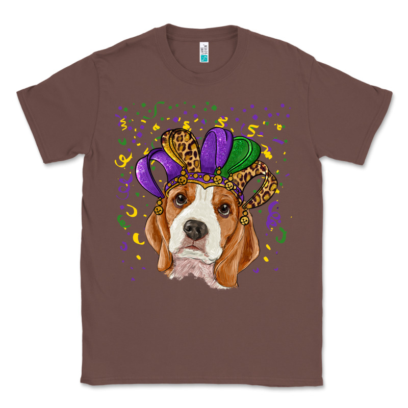 Mardi Gras Beagle Classic Tee by RanaPortraitStore | Teevron