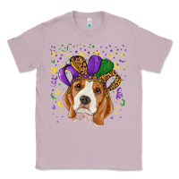 Lilac mardi gras beagle Classic Tee - RanaPortraitStore