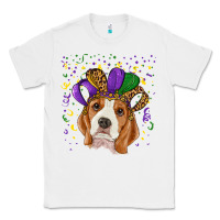 White mardi gras beagle Classic Tee - RanaPortraitStore