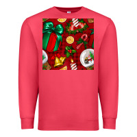 Cardinal christmas snow globe seamless pattern Premium Sweatshirt - BundleAndBundleShop