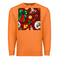 Carrot christmas snow globe seamless pattern Premium Sweatshirt - BundleAndBundleShop