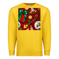 Lemon christmas snow globe seamless pattern Premium Sweatshirt - BundleAndBundleShop