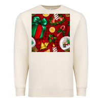 Sandshell christmas snow globe seamless pattern Premium Sweatshirt - BundleAndBundleShop