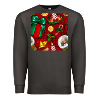 Smoke christmas snow globe seamless pattern Premium Sweatshirt - BundleAndBundleShop