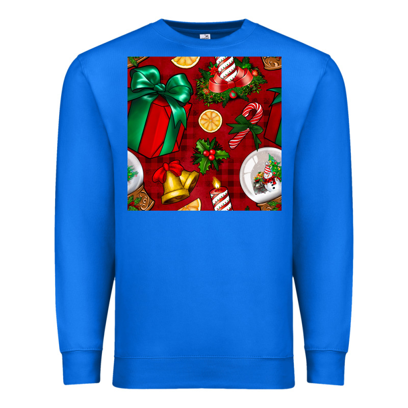 Christmas Snow Globe Seamless Pattern Premium Sweatshirt by BundleAndBundleShop | Teevron