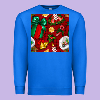 Christmas Snow Globe Seamless Pattern Premium Sweatshirt Designed By Bundleandbundleshop