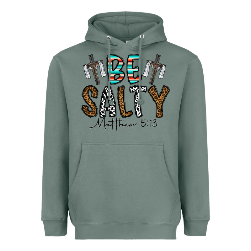Be Salty Matthew 5. 13 Heavyweight Hoodie by CowhideDigitalArt | Teevron