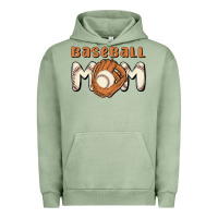 Pigment Oil Green baseball mom Urban Hoodie - MaliasSmallBusiness
