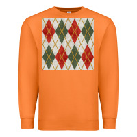 Carrot christmas diamond plaid seamless pattern Premium Sweatshirt - BundleAndBundleShop
