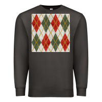 Smoke christmas diamond plaid seamless pattern Premium Sweatshirt - BundleAndBundleShop