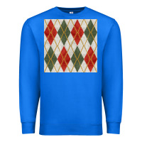 True Royal christmas diamond plaid seamless pattern Premium Sweatshirt - BundleAndBundleShop