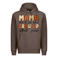 Coffee mama dont let your babies grow up without jesus Premium Hoodie - MaliasSmallBusiness