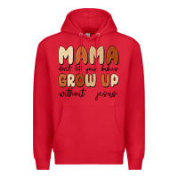 Red mama dont let your babies grow up without jesus Premium Hoodie - MaliasSmallBusiness
