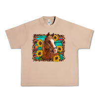 Burro horse sunflowers turquoise wooden serape leopard Urban Heavy Tee - Artiststas