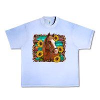 Grape Ice horse sunflowers turquoise wooden serape leopard Urban Heavy Tee - Artiststas