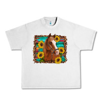 Lunar Rock horse sunflowers turquoise wooden serape leopard Urban Heavy Tee - Artiststas