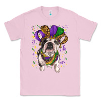 Bubblegum Pink mardi gras hat  english bulldog Classic Tee - RanaPortraitStore