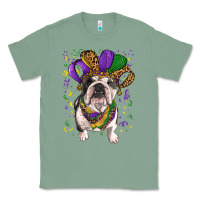 Sage mardi gras hat  english bulldog Classic Tee - RanaPortraitStore