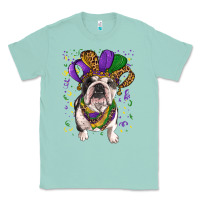 Seafoam mardi gras hat  english bulldog Classic Tee - RanaPortraitStore