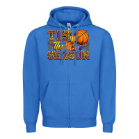 True Royal tis' the season basketball Zipper Hoodie - Zillion Design Studio