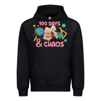 Black 100 days of coffe and chaos Urban Hoodie - MaliasSmallBusiness