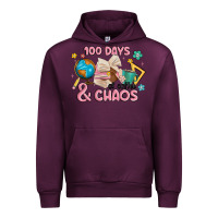 Mauve Wine 100 days of coffe and chaos Urban Hoodie - MaliasSmallBusiness