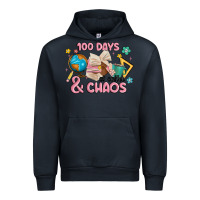 Navy 100 days of coffe and chaos Urban Hoodie - MaliasSmallBusiness