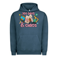 Pigment Midnight Navy 100 days of coffe and chaos Urban Hoodie - MaliasSmallBusiness