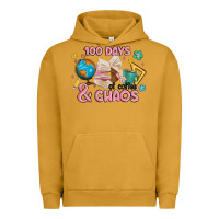 Pigment Peanut Butter 100 days of coffe and chaos Urban Hoodie - MaliasSmallBusiness