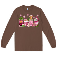 Chestnut pink christmas coffee cups Long Sleeve Tee - Zillion Design Studio