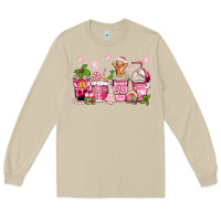 Mushroom pink christmas coffee cups Long Sleeve Tee - Zillion Design Studio
