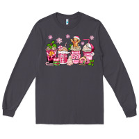 Smoke pink christmas coffee cups Long Sleeve Tee - Zillion Design Studio