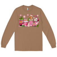 Toasted Coconut pink christmas coffee cups Long Sleeve Tee - Zillion Design Studio