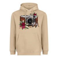 Mushroom floral feather vintage camera Heavyweight Hoodie - FaDigitalArtStudio