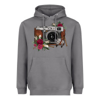 Storm floral feather vintage camera Heavyweight Hoodie - FaDigitalArtStudio