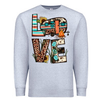Heather Grey love camp Premium Sweatshirt - JahusDesignShop