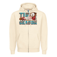 Sandshell tis' the season baseball Zipper Hoodie - Zillion Design Studio