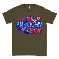 Army Green all american boy billie wilder Classic Tee - texasbilliewilder