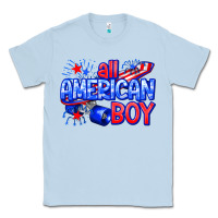 Dusty Blue all american boy billie wilder Classic Tee - texasbilliewilder