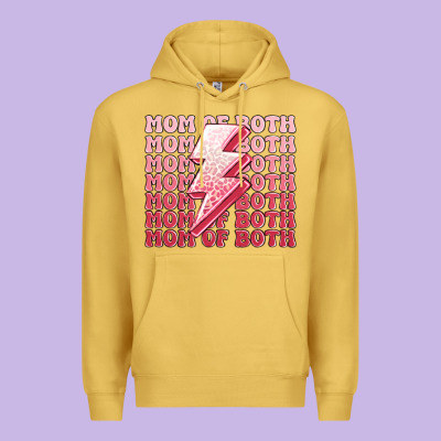 Mom Of Both Girls Premium Hoodie Designed By Maliassmallbusiness