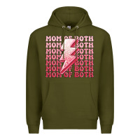 Army Green mom of both girls Premium Hoodie - MaliasSmallBusiness