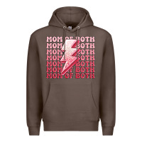 Coffee mom of both girls Premium Hoodie - MaliasSmallBusiness